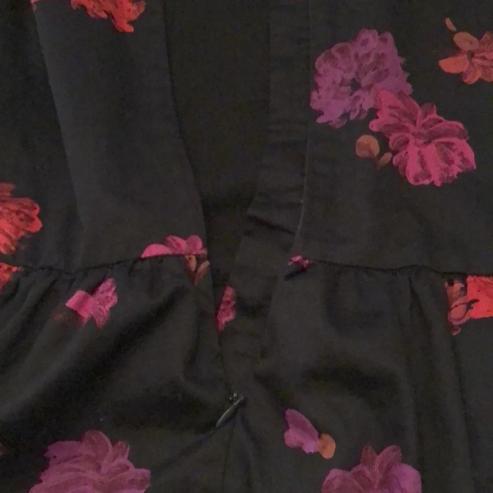 GapKids Floral Dress in Black Size Large 10 Regular Girls